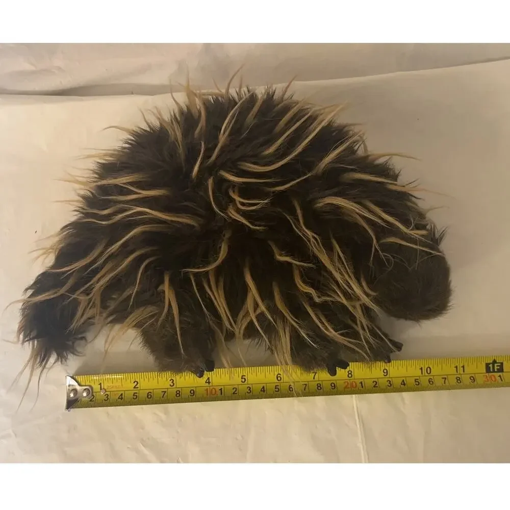 Folkmanis Porcupine Full Body Hand Puppet Plush Brown Black 11
